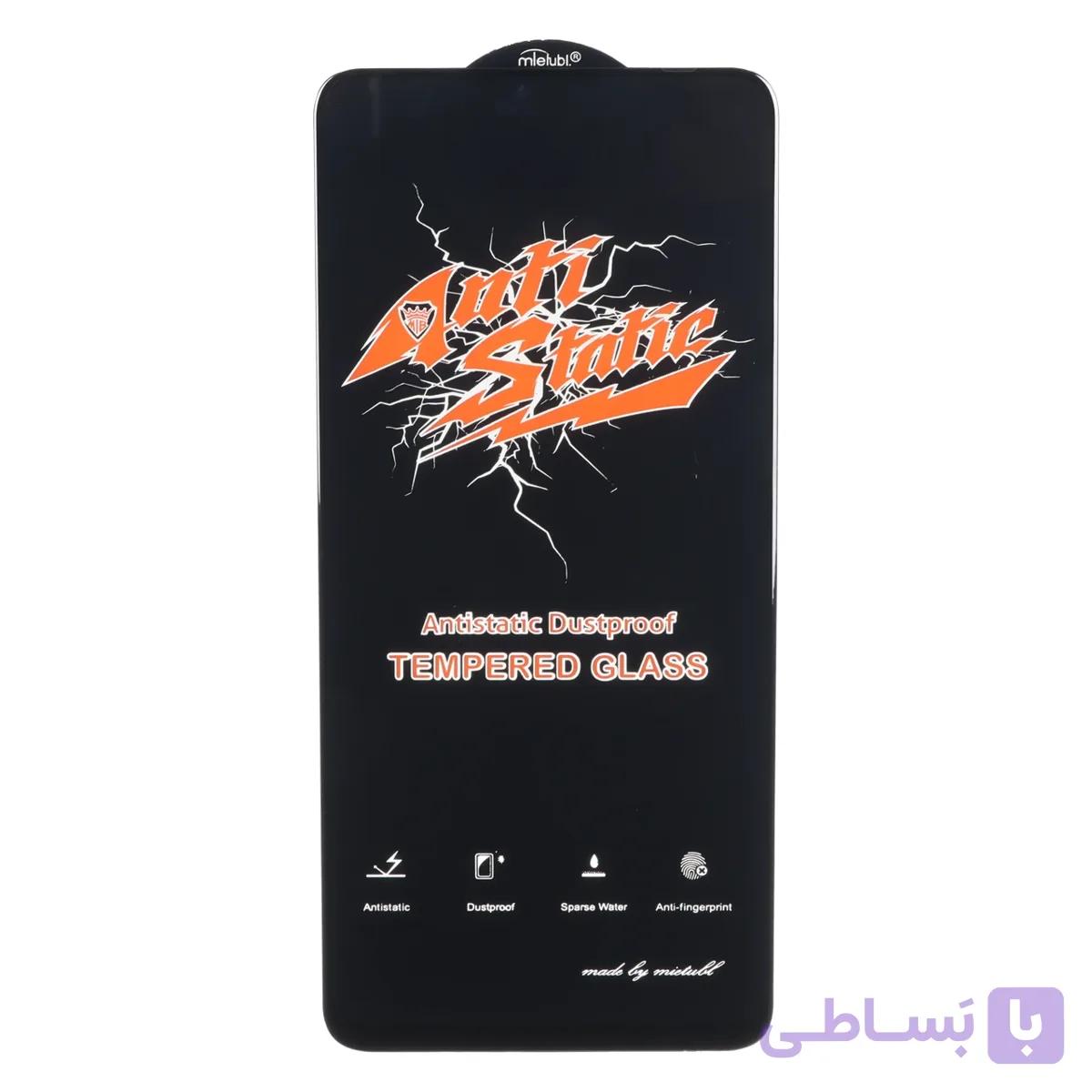 محافظ صفحه نمایش شیشه ای Xiaomi Redmi Note 12 4G / Redmi Note 12 5G / Poco X5 / Honor X8 / X8A / X10 / Realme 11 / Oppo A98 / Oppo A58 / Note 12R Pro – Full Cover Anti Static Mietubl (بدون پک) – مشکی — تصویر 1