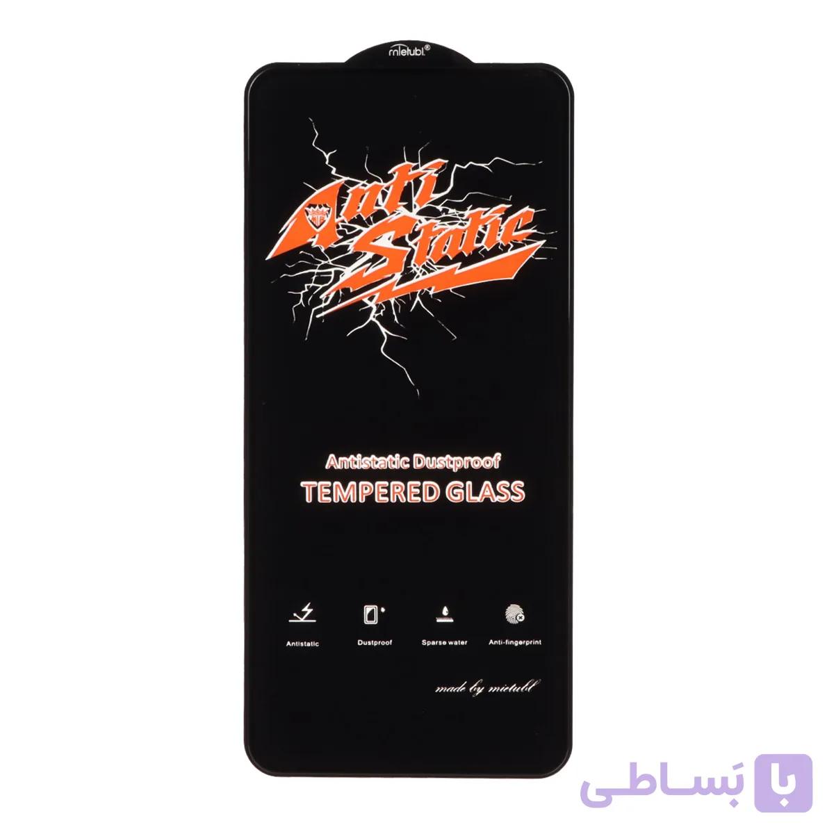 محافظ صفحه نمایش شیشه ای Xiaomi Redmi Note 12S / Redmi Note 11 4G / Redmi Note 11S / Redmi Note 10 4G / Redmi Note 10S / Poco M5S / Poco M4 Pro 4G – Full Cover Anti Static Mietubl (بدون پک) – مشکی — تصویر 1