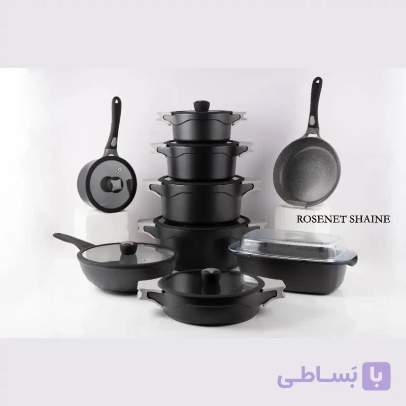 سرویس قابلمه 28 پارچه Embico رنگ Rosent shine وارداتی