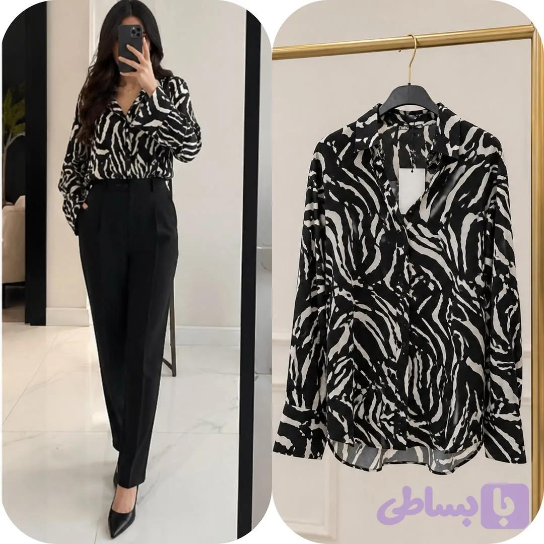 شومیز مجلسی زنانه زبرا مارک zara کد ۲۰۷