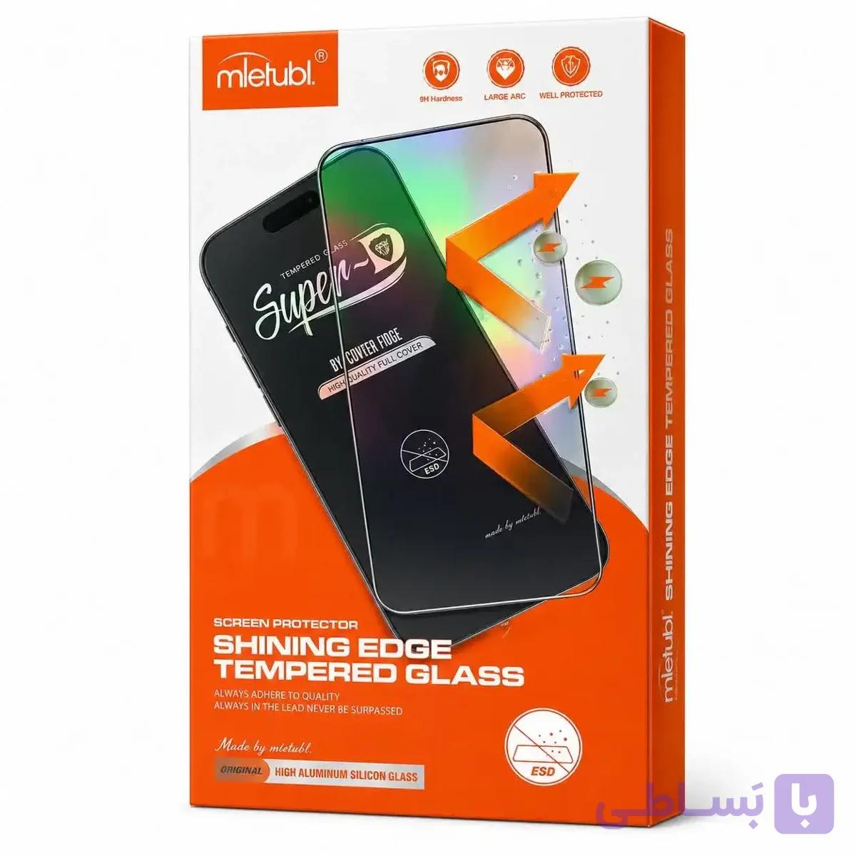 گلس محافظ صفحه میتوبل مدل Super-D با سختی 9H و لبه شفاف — تصویر 1