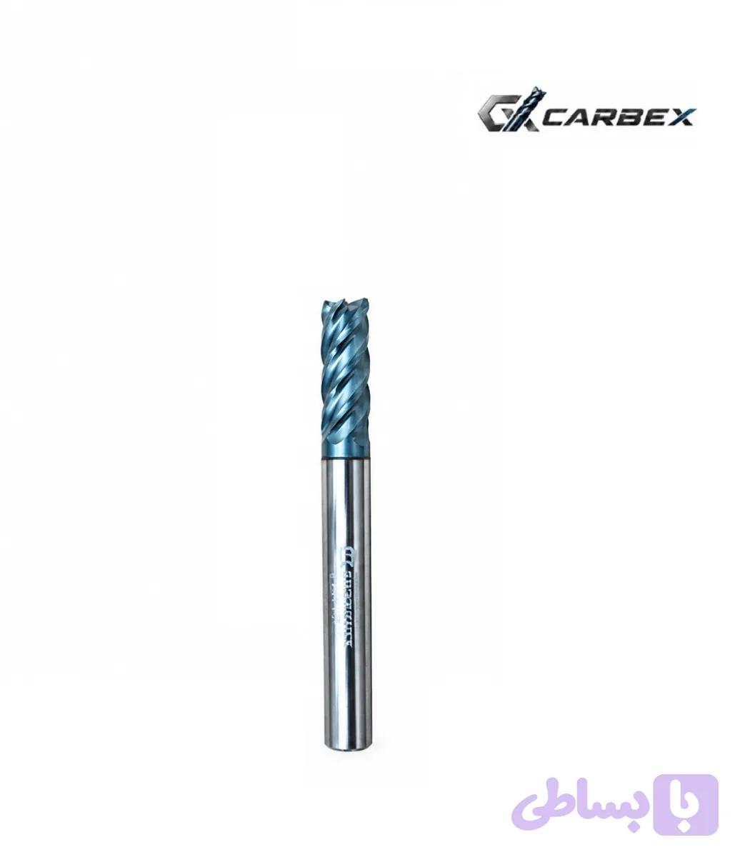 فرز تخت کارباید انگشتی برند CARBEX قطر 6 طول 50 میلی متر 60HRC مدل Unequal Helix — تصویر 1