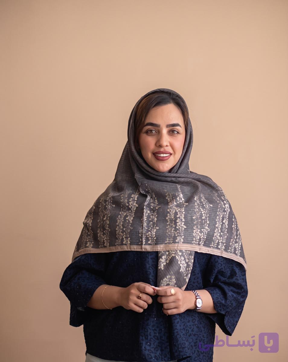روسری نخی زنانه منگوله دار