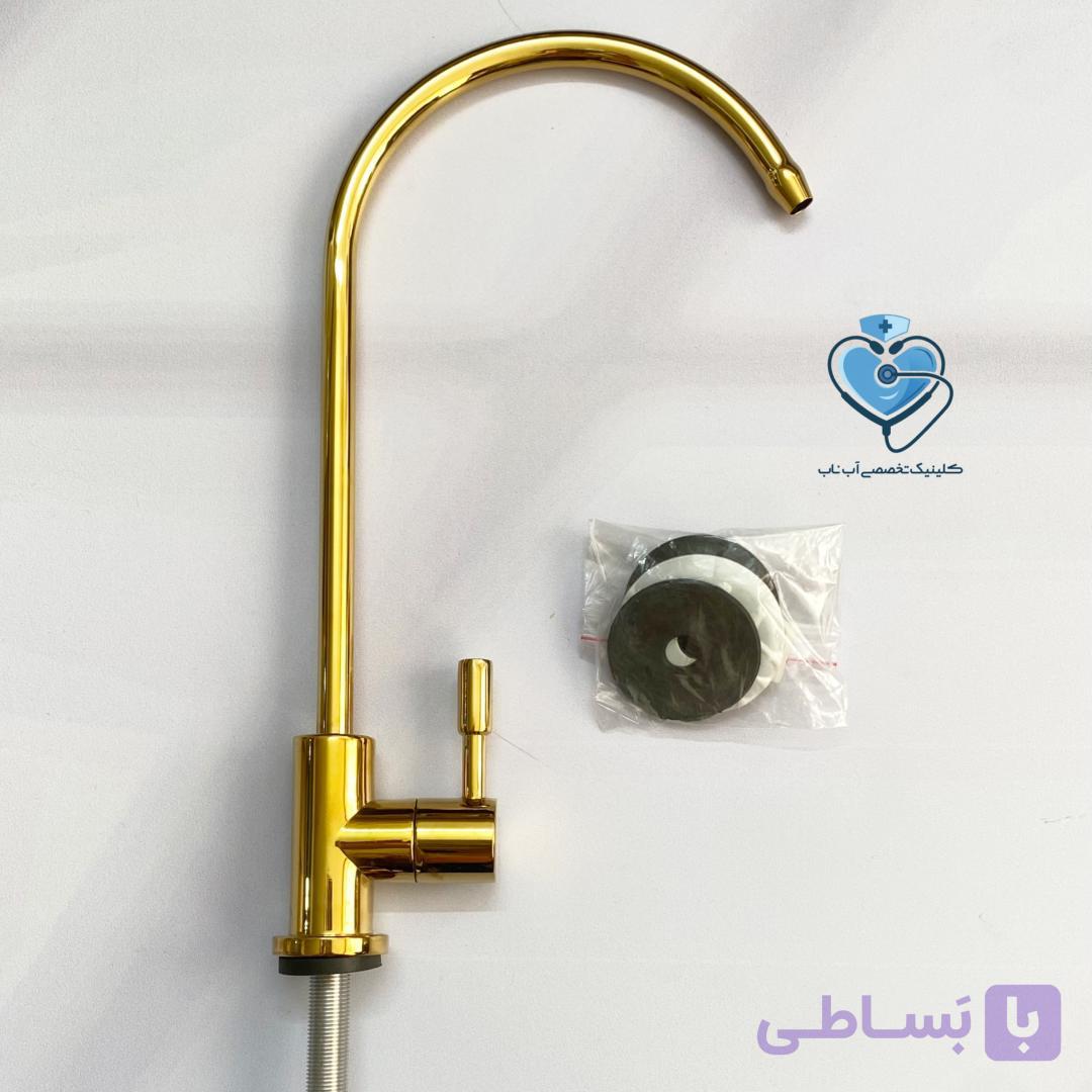 شیر برداشت آب تصفیه رنگ طلایی — تصویر 1