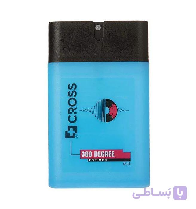 عطر جیبی مردانه مدل Degree 360 کراس 45 میلی لیتری — تصویر 1