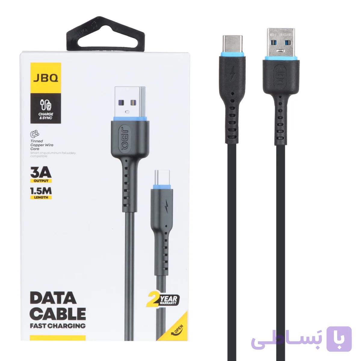 کابل شارژ Micro USB جی بی کیو JBQ مدل CA-732 طول 1.5 متر 3 آمپر