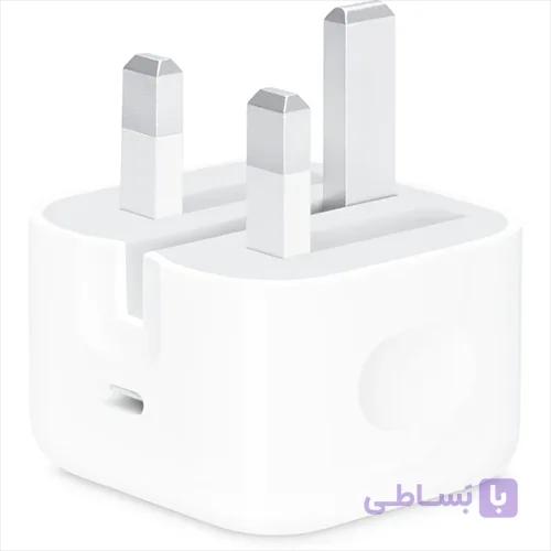 آداپتور شارژر Apple USB-C 20W | آداپتور اصلی اپل با دوشاخه تاشو