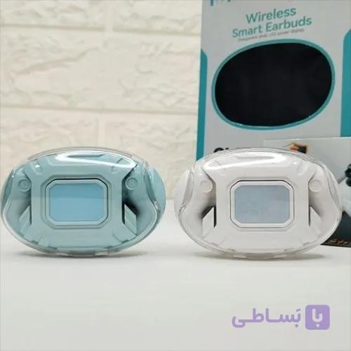 ایرپاد بلوتوثی TWS-09 با کیس شفاف و نمایشگر LED — تصویر 1