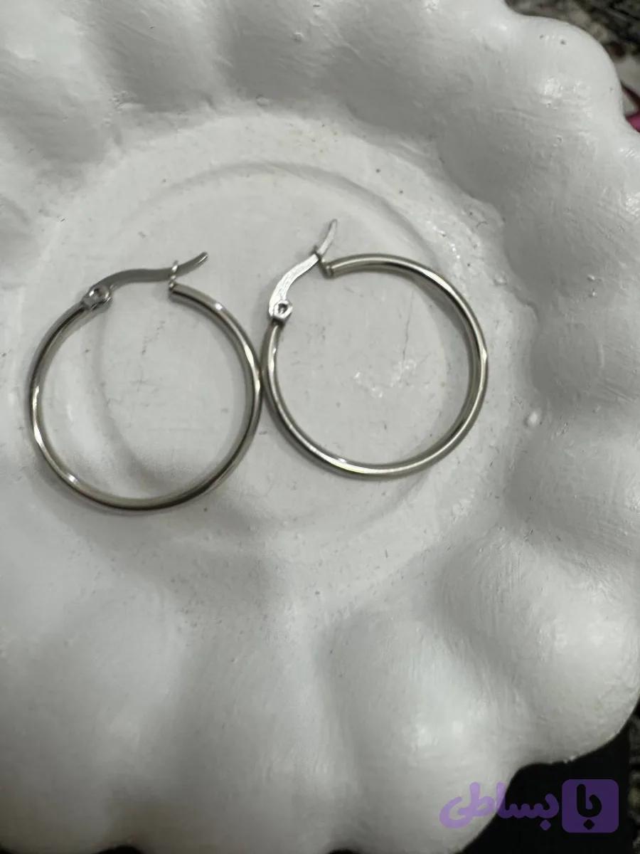 گوشواره حلقه ای استیل