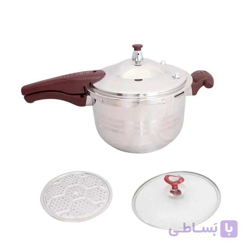 زودپز 3تا11لیتری رویال اصل دسته قرمز استیل