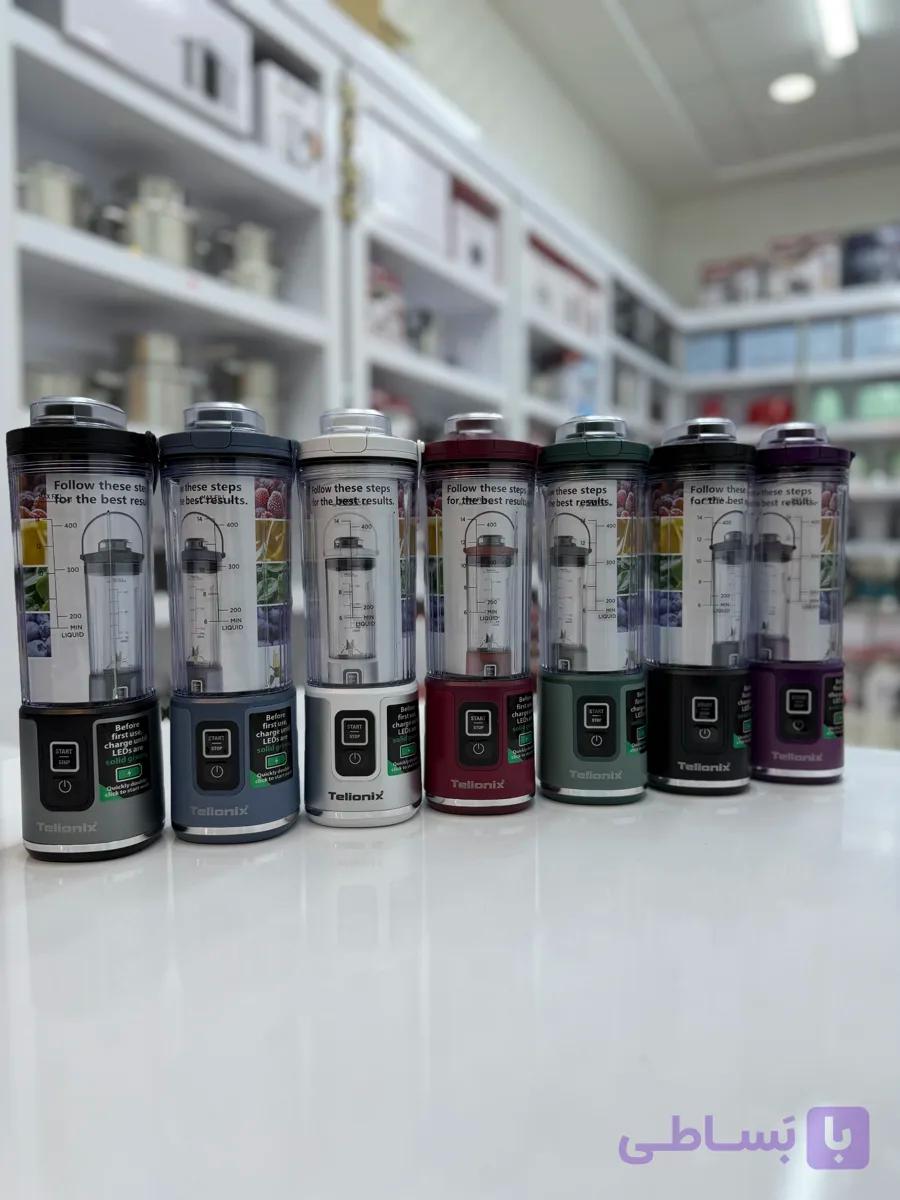 بلندر شیکر شارژی برقی telionix مدل TBP1962 حجم 0.45لیتر اصل