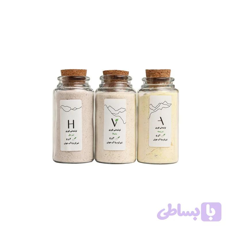 دمنوش شیر هل، شیرپسته و ماسالا حوا - 500 گرم بسته 3 عددی