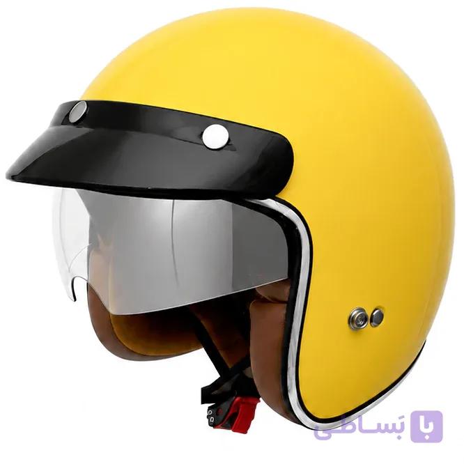 کلاه کاسکت راپیدو مدل 859 وسپایی MATT YELLOW — تصویر 1