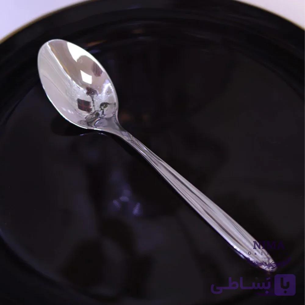 قاشق مرباخوری برند ناب استیل مدل پالرمو ساده — تصویر 1