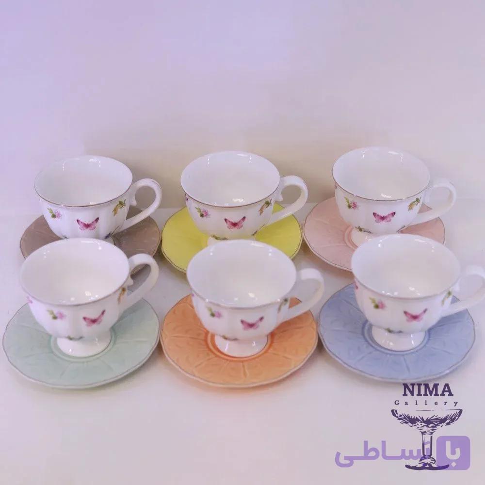 ست قهوه خوری رنگی — تصویر 1