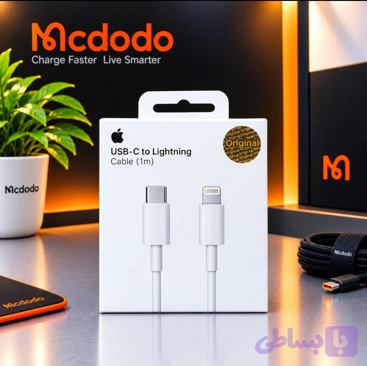 کابل شارژر USB به لایتنینگ اصلی اورجینال اپل Lightning to USB Cable (1 m)