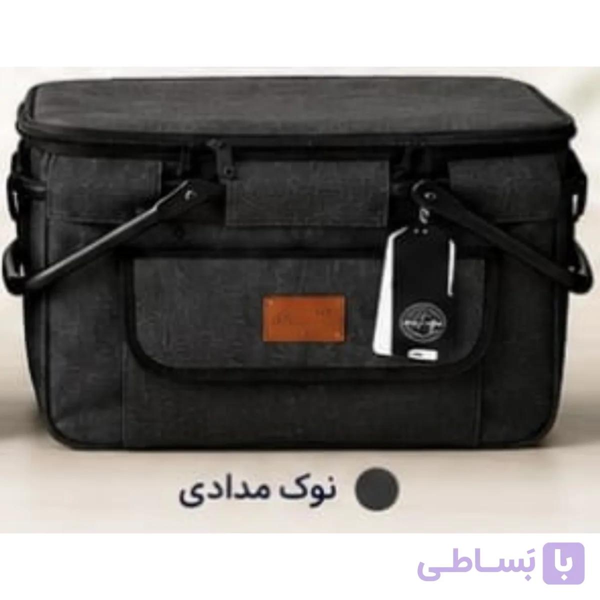 سبد پیک نیک برزنتی ترکیه رنگ نوک مدادی — تصویر 1