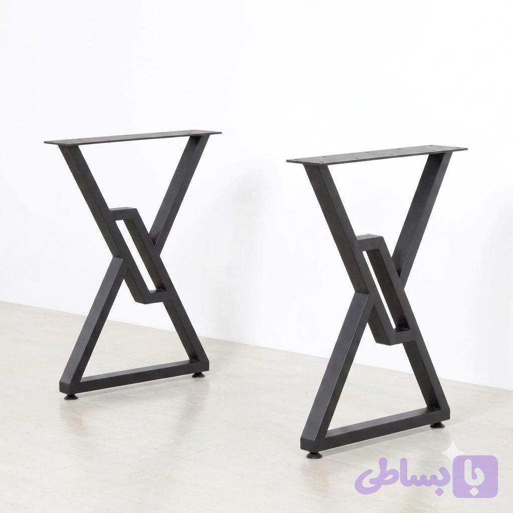 پایه فلزی دکوراتیو مدل کراس