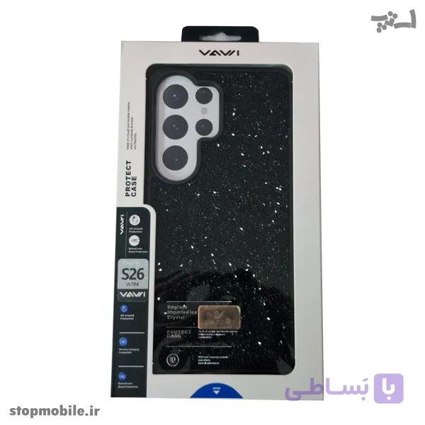 قاب سواروسکی سامسونگ S26 Ultra برند VAWI | اورجینال پلاک‌دار سوپر شاین — تصویر 1
