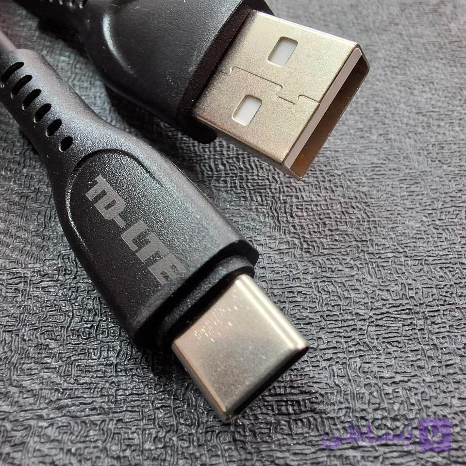 کابل پاوربانکی تایپ سی مدل TD-LTE طول 20 سانتی‌متر | USB TO Type-C — تصویر 1