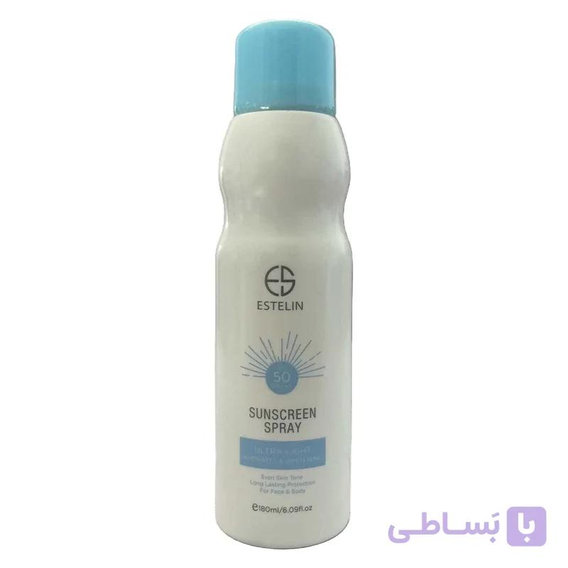 اسپری ضد آفتاب استیلن SPF 50 مدل Ultra بی رنگ حجم 180 میلی‌لیتر