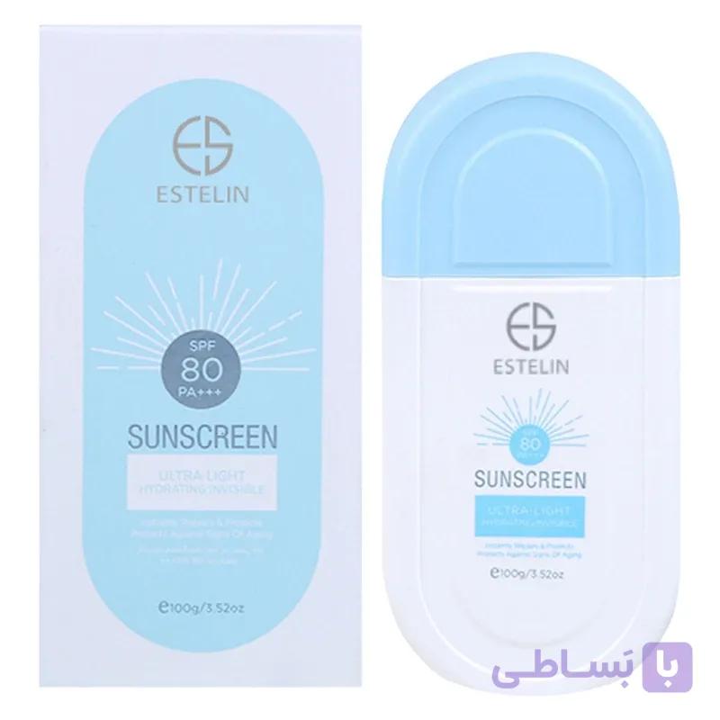 کرم ضد آفتاب استیلن SPF 80 مدل Ultra بی رنگ حجم 100 میلی‌لیتر