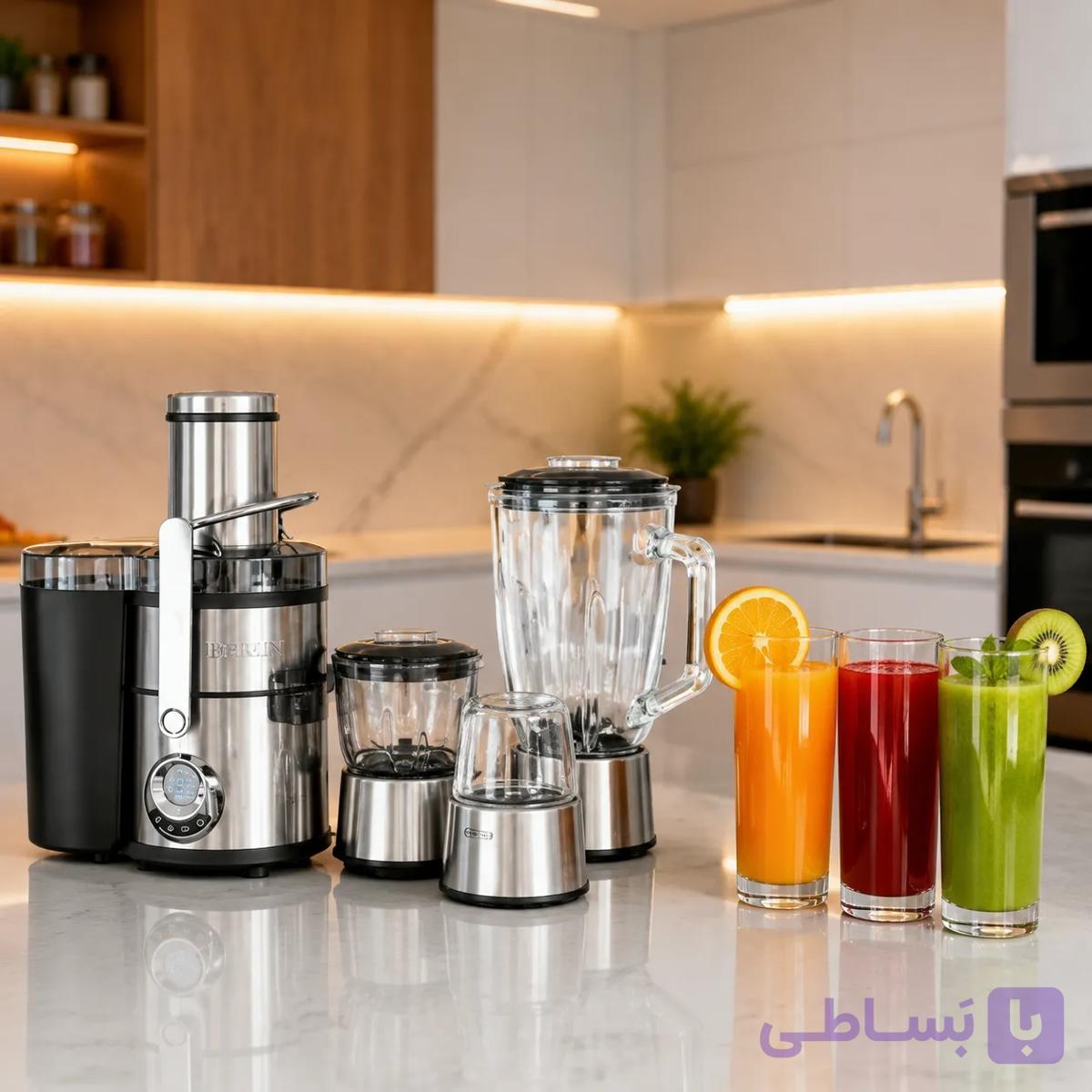آب میوه گیری 4 کاره برلین مدل BE2650 — تصویر 1