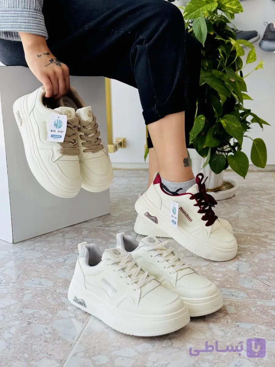کتونی زنانه ونس لژدار میومیو | Winstar MiuMiu Platform Sneakers — تصویر 1