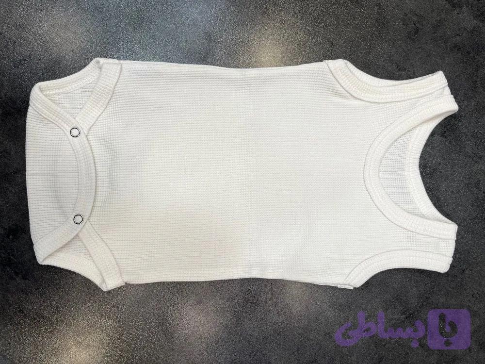 بادی زیردکمه‌دار رکابی بیسکویتی پنبه‌ای ترک