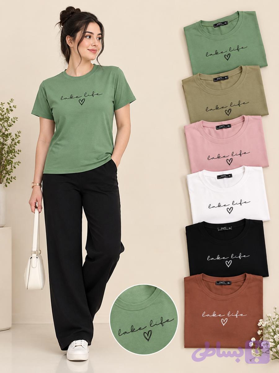 تیشرت زنانه (کد 5GLHB)