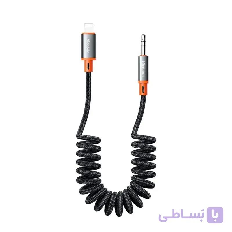 کابل تبدیل لایتنینگ به AUX فنری مک‌دودو مدل CA-0890 طول 180 سانتی‌متر — تصویر 1