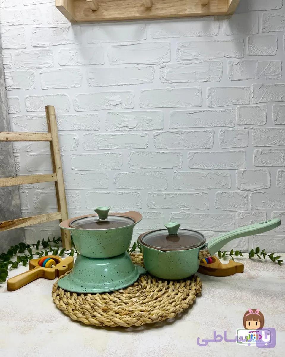 ست قابلمه چدن نوزادی چیکو 5 پارچه