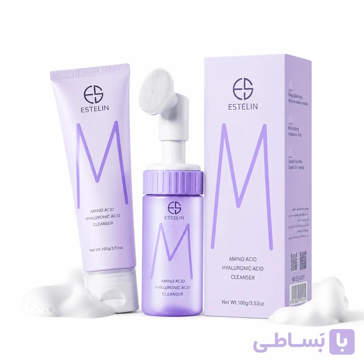 فوم شستشوی صورت هیالورونیک اسید استلین 100 گرمی — تصویر 1