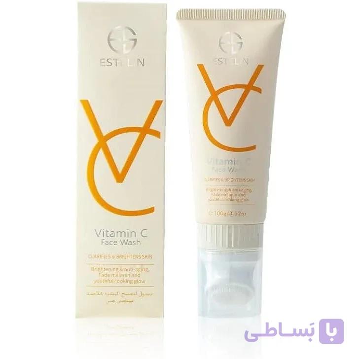 فوم شست‌وشوی صورت استیلن مدل vitamin c حجم 100 میلی‌لیتر — تصویر 1