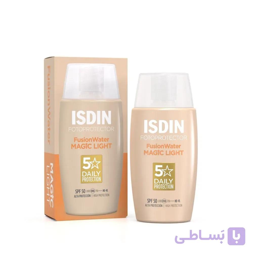 ضدآفتاب رنگی ایزدین مدل فیوژن واتر مجیک (SPF50) — تصویر 1