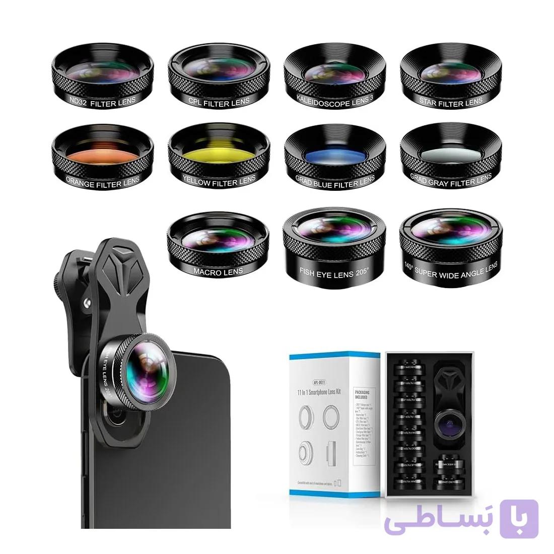 پک لنز دوربین گوشی 11 عددی اپکسل apexel APL-DG11