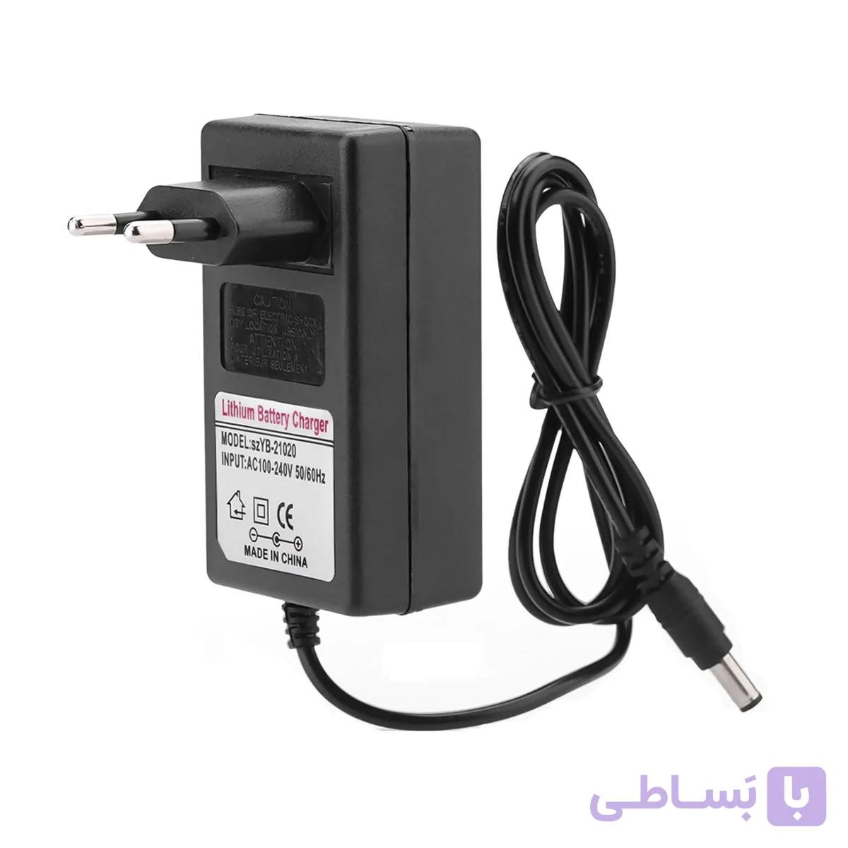 شارژر باتری لیتیومی دو سل 8.4 ولت 1A | عمده فروشی الکترونیک سان سون
