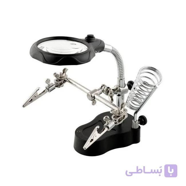 گیره مونتاژ ذره بین دار به همراه چراغ مدل TE801