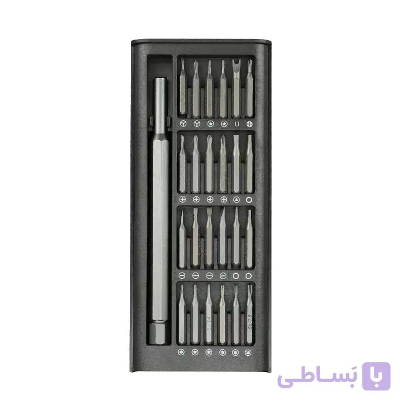 ست پیچ گوشتی 25 عددی با دسته فلزی مدل 6024