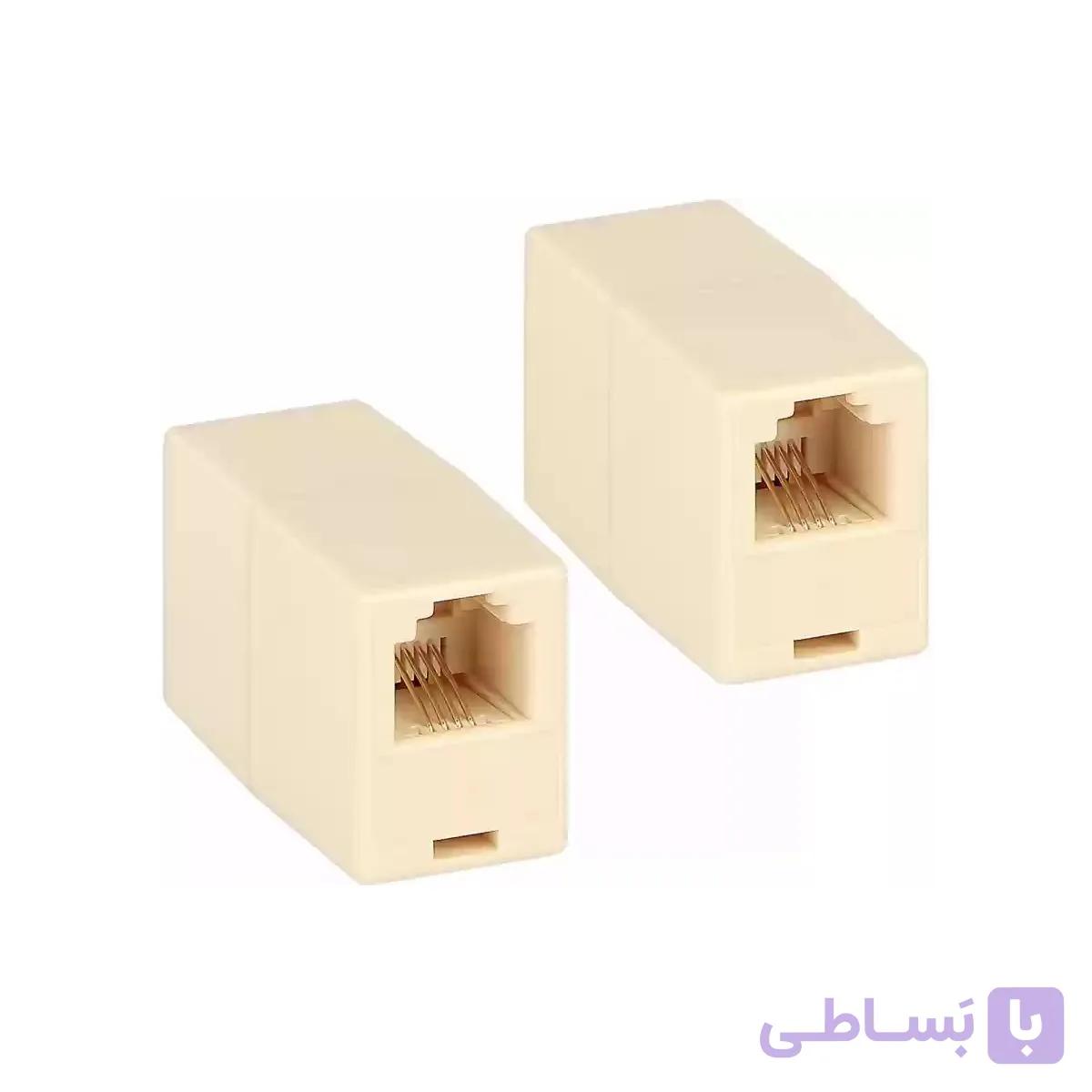 تبدیل سوکت تلفن دو طرف مادگی (بین راهی)