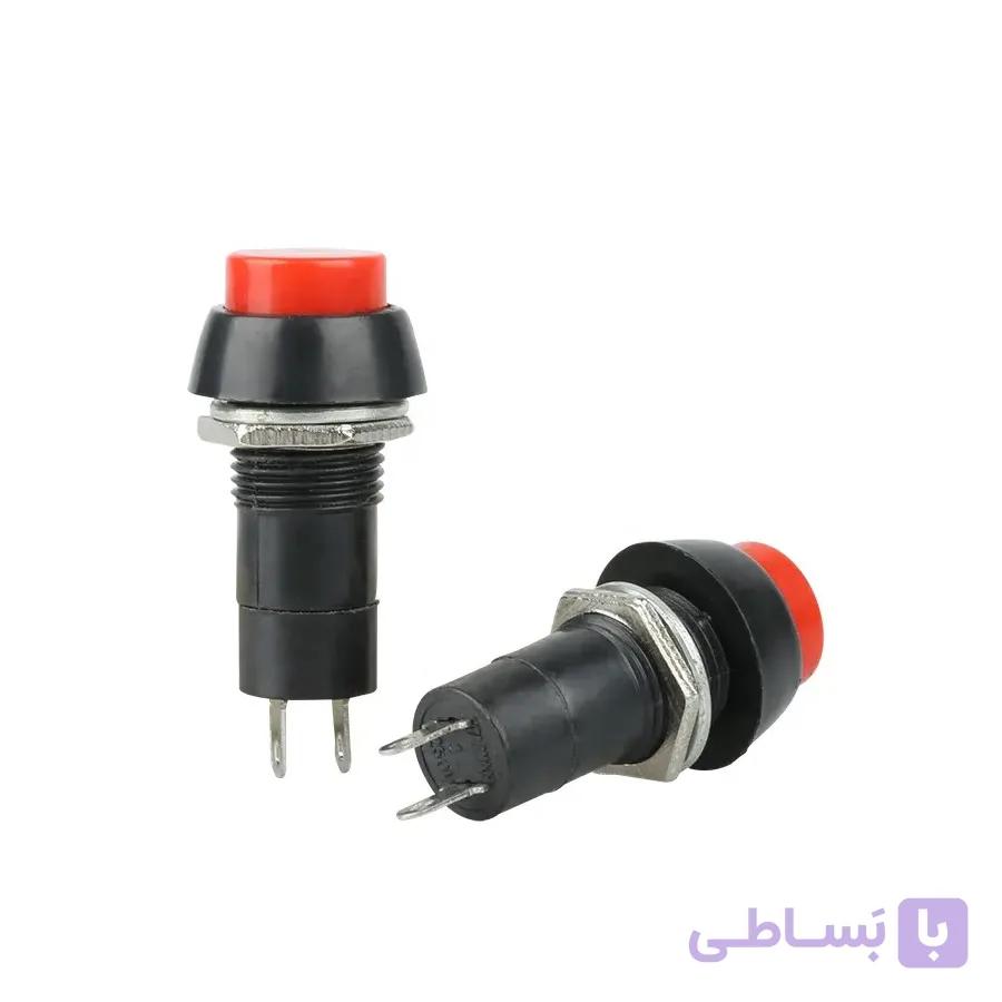 کلید شستی مربعی بلند دو پایه SPST | عمده فروشی الکترونیک سان سون
