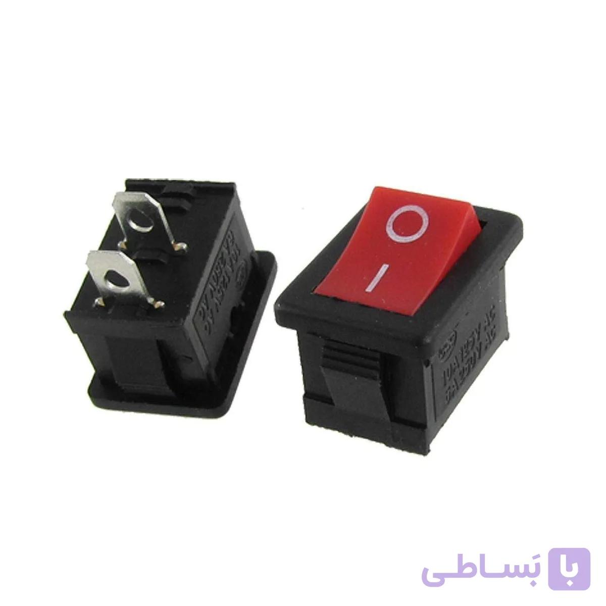 کلید راکر دو حالته کوچک دو پین قرمز - مرغوب | عمده فروشی الکترونیک سان سون
