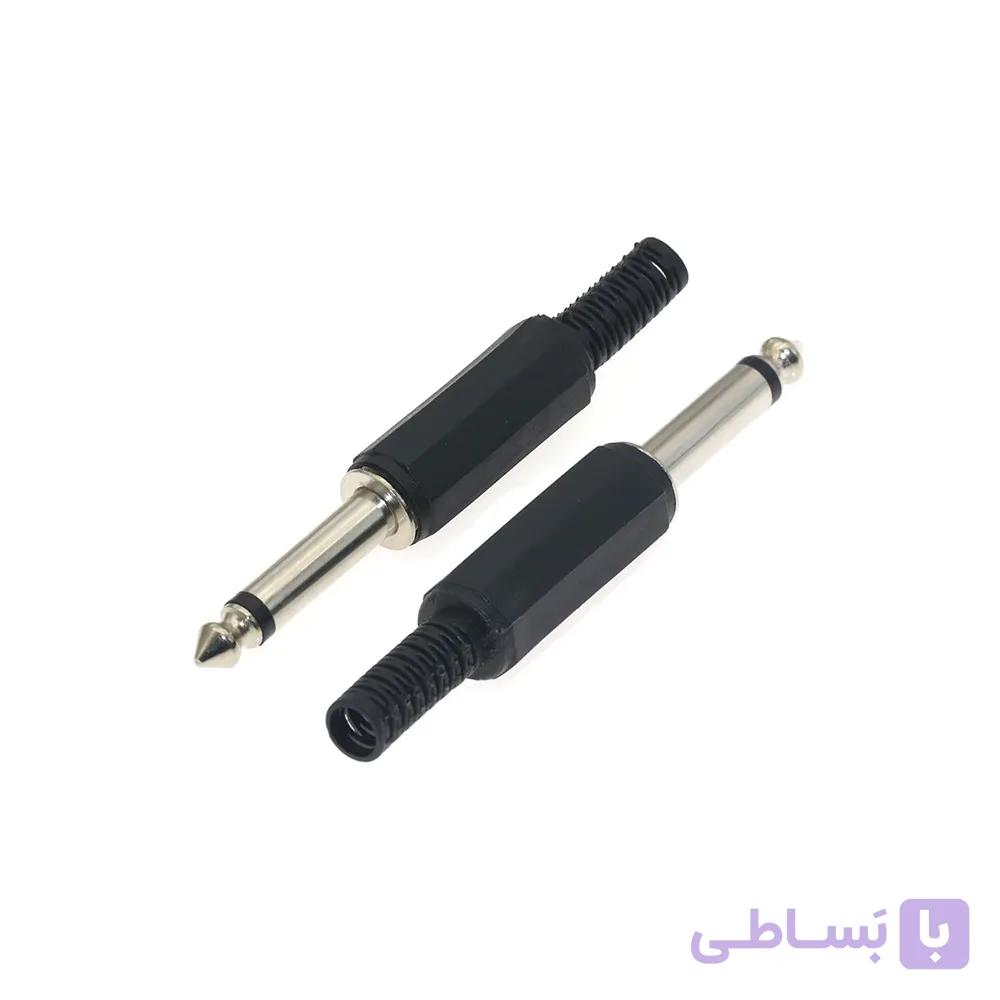 فیش میکروفن مونو پلاستیکی 6.35mm
