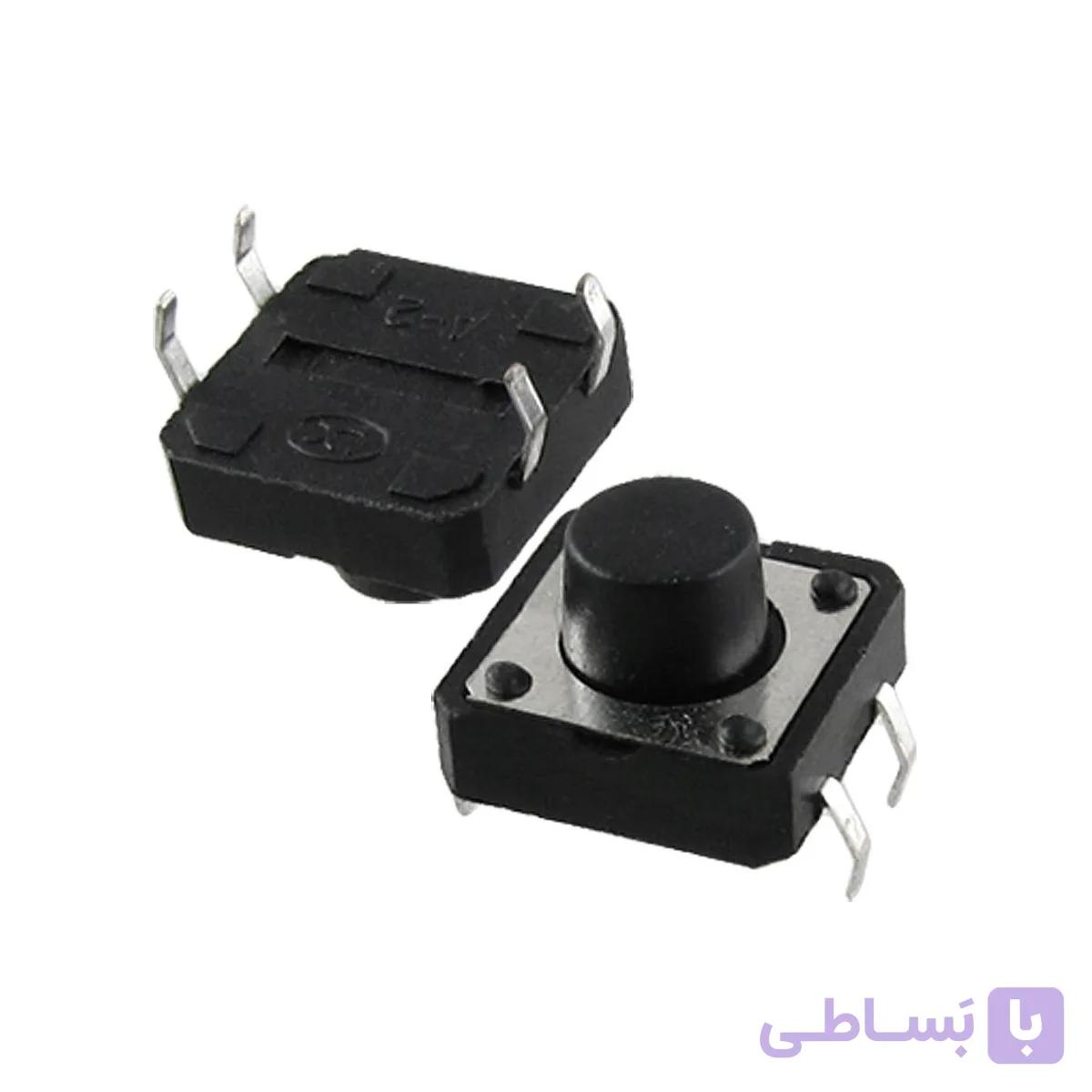 تک سوئیچ 4 پایه سایز 12x12x7mm | عمده فروشی الکترونیک سان سون