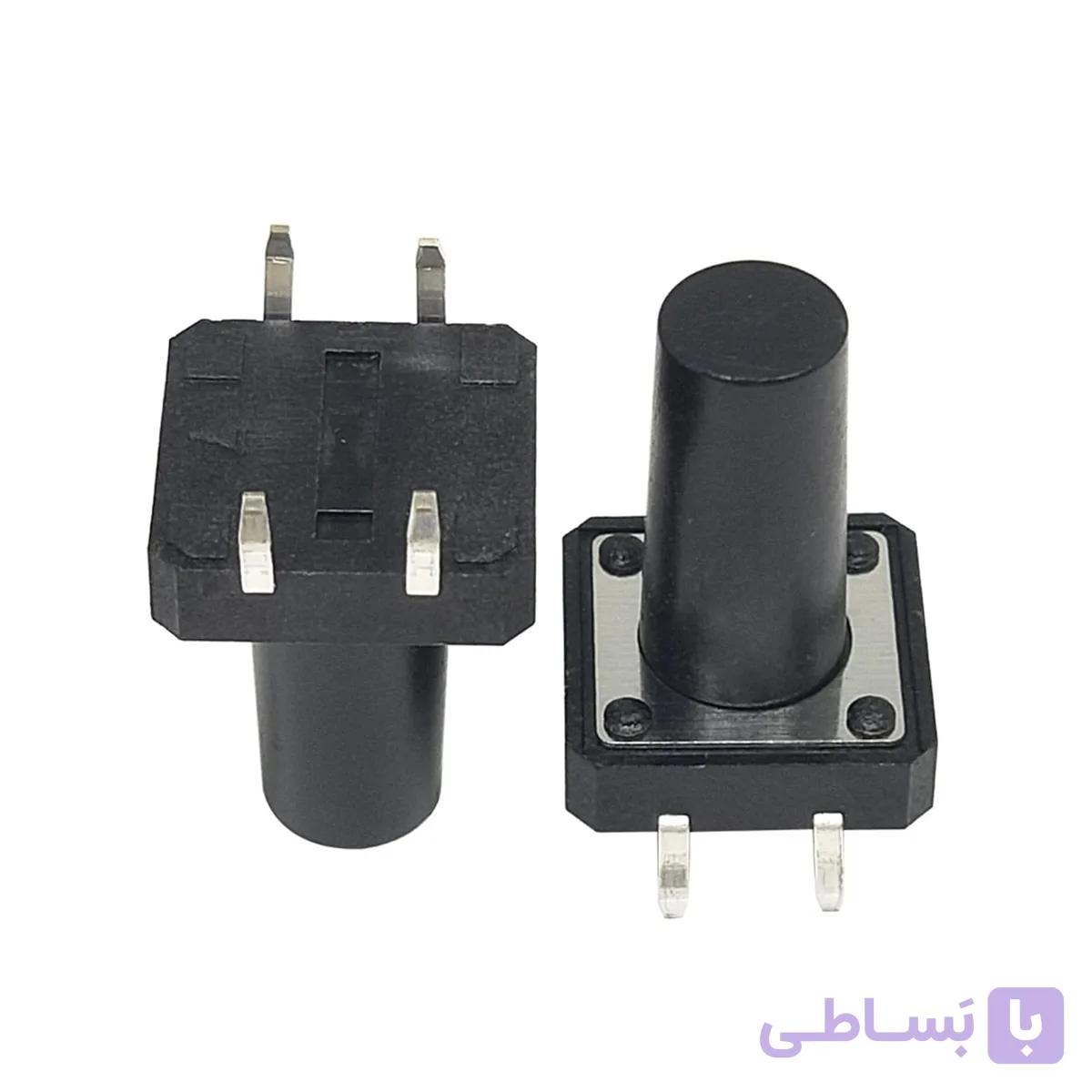 تک سوئیچ 4 پایه سایز 12x12x12mm بلند | عمده فروشی الکترونیک سان سون