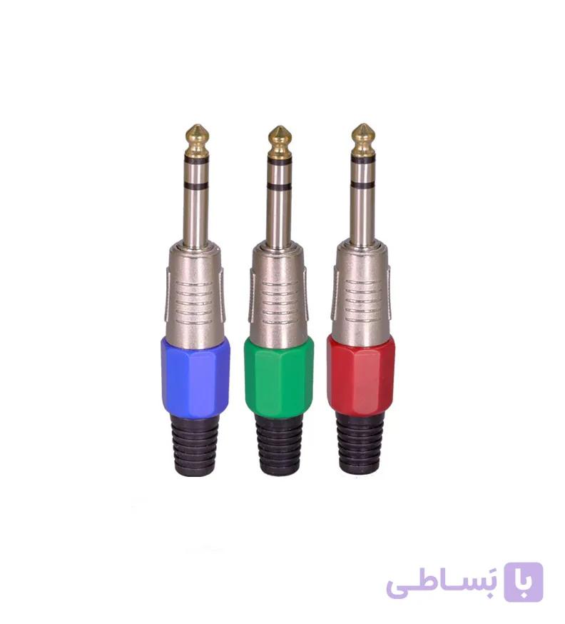 فیش میکروفن فلزی استریو رنگی
