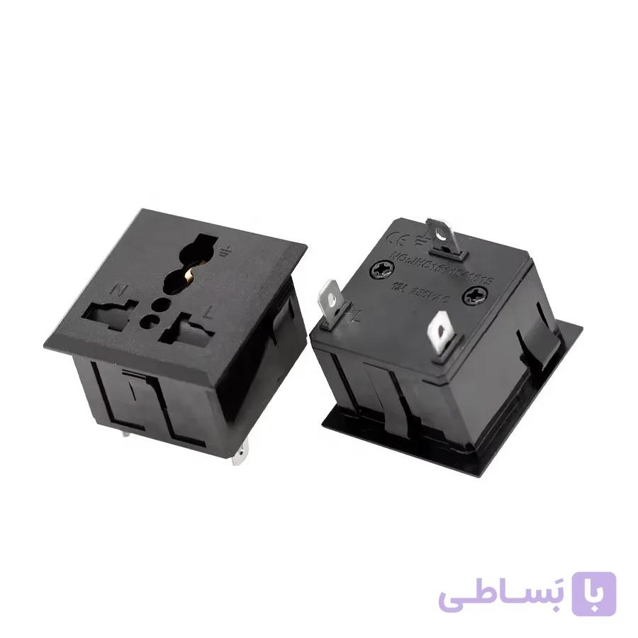 پریز برق پنلی یونیورسال مادگی توکار 13A | عمده فروشی الکترونیک سان سون