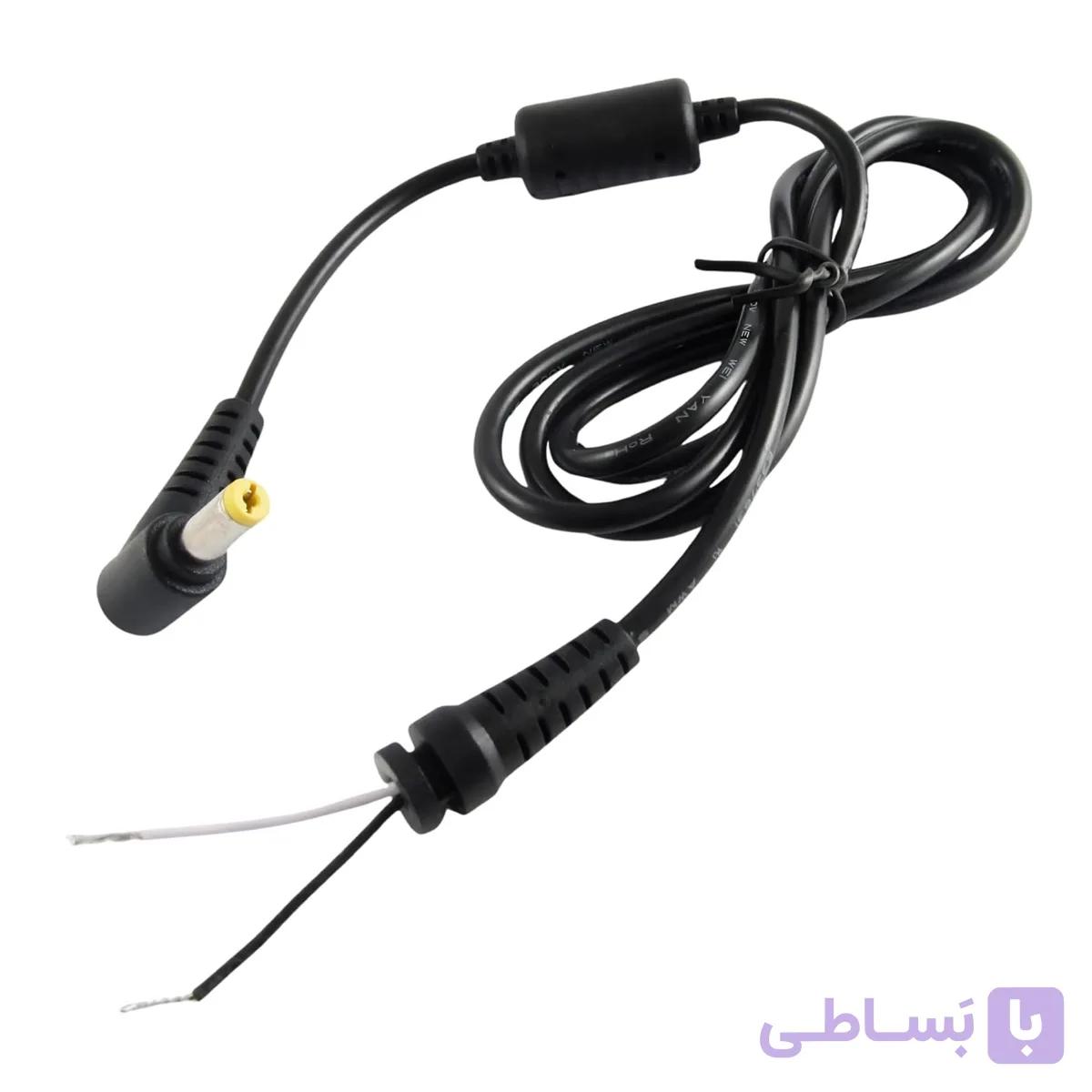 کابل تعمیری آداپتوری لپ تاپی نویزگیر دار فیش 2.5mm | عمده فروشی الکترونیک سان سون