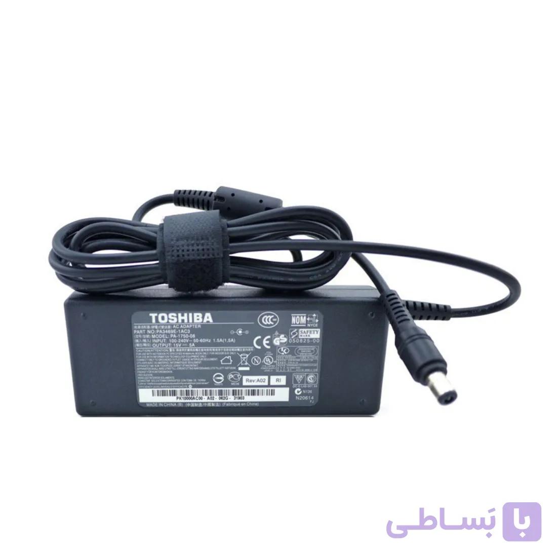 شارژر لپ تاپ 15 ولت 6 آمپر توشیبا TOSHIBA | عمده فروشی الکترونیک سان سون