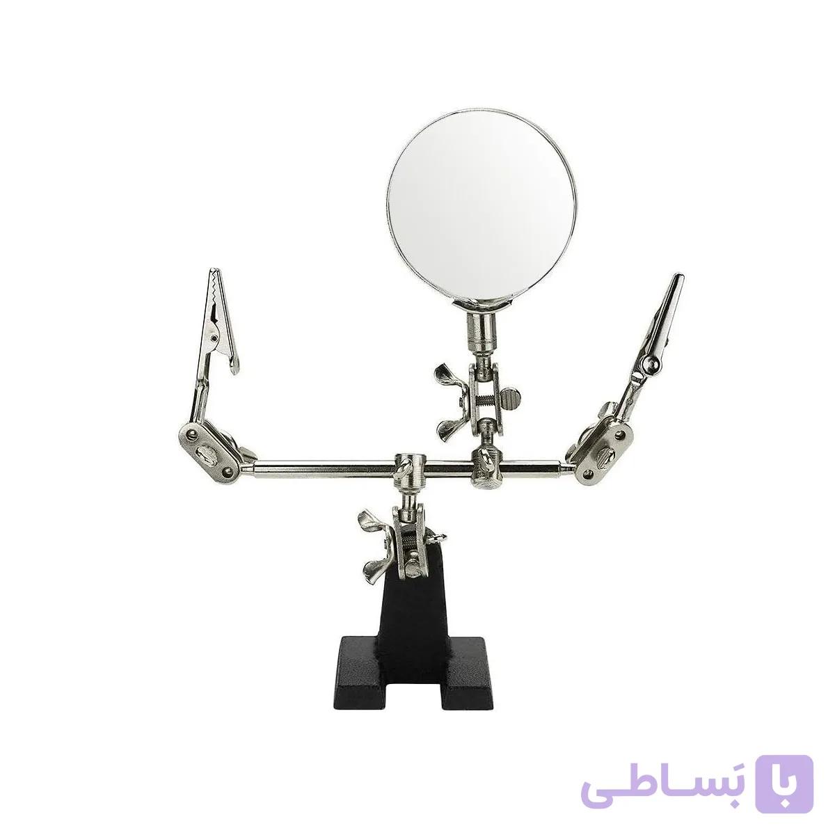 گیره لحیم کاری ذره بین دار با پایه چدنی JM501